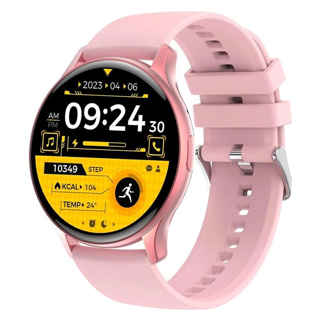 Relógio inteligente Hoco Y15 com chamadas Bluetooth, 1,43 polegadas, Rosa
