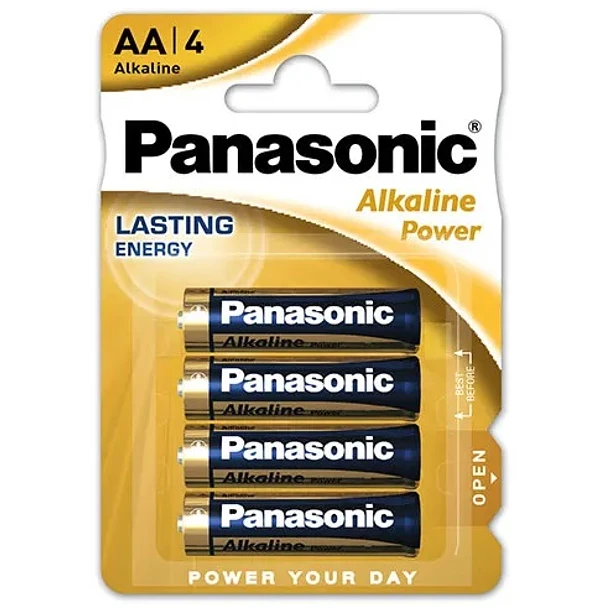 Blister de 4 Pilhas Alcalinas AA LR06 - PANASONIC
