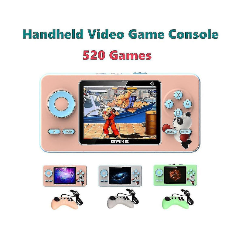520 console de jogos controlador de jogo retrô tela de 2,4 polegadas jogador portátil modo para duas pessoas