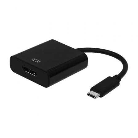 Conversor Aisens A109-0345/ USB Tipo-C Macho - DisplayPort Fêmea/ 15cm/ Preto