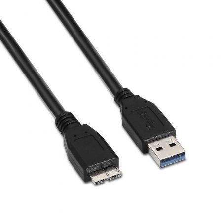 Cabo USB 3.0 Aisens A105-0044/ USB Macho - MicroUSB Macho/ 2m/ Preto