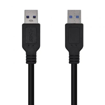 Cabo USB 3.0 Aisens A105-0446/ USB Macho - USB Macho/ 1m/ Preto