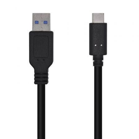 Cabo USB 3.1 Aisens A107-0450/ USB Tipo-C Macho - USB Macho/ 1,5m/ Preto