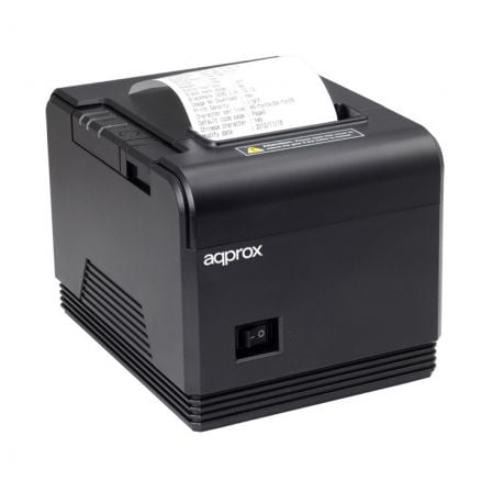 Impressora de tickets appPOS80AM aproximada/térmica/largura do papel 80mm/USB-RS232/preto