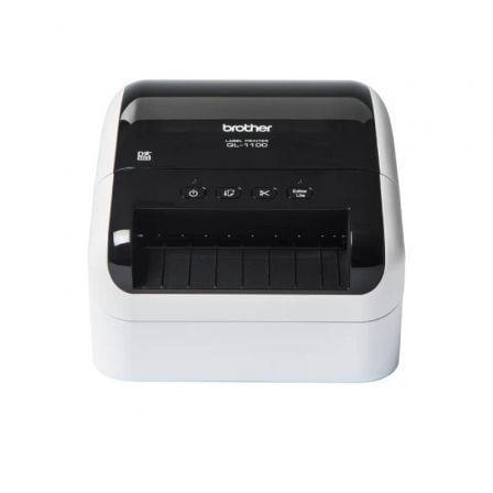 Impressora de etiquetas Brother QL-1100C/ térmica/ largura da etiqueta 103 mm/ USB/ preto e branco