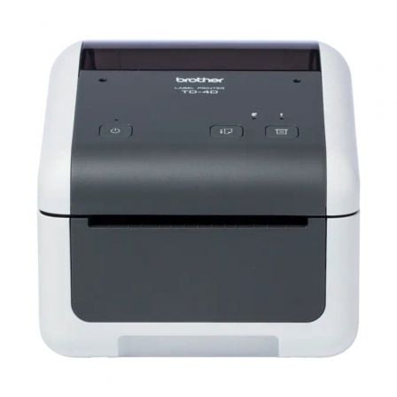 Impressora de etiquetas e bilhetes Brother TD-4210D/ Térmica direta/ Largura de etiqueta 118 mm/ USB-RS-232C/ Preto e branco