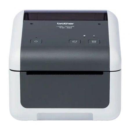 Impressora de etiquetas e bilhetes Brother TD-4420DN/ Térmica direta/ Largura de etiqueta 118 mm/ USB-RS-232C/ Preto e branco