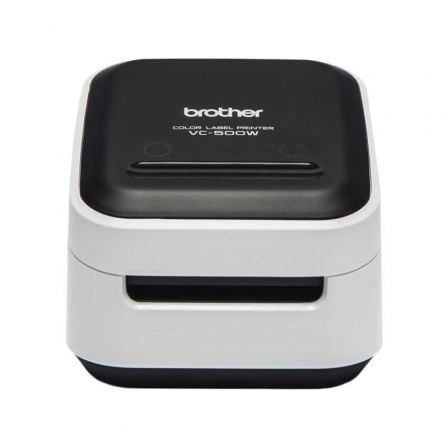 Impressora de etiquetas coloridas Brother VC-500W/ Zero Ink/ Largura da etiqueta 50 mm/ USB-WiFi/ Preto e branco