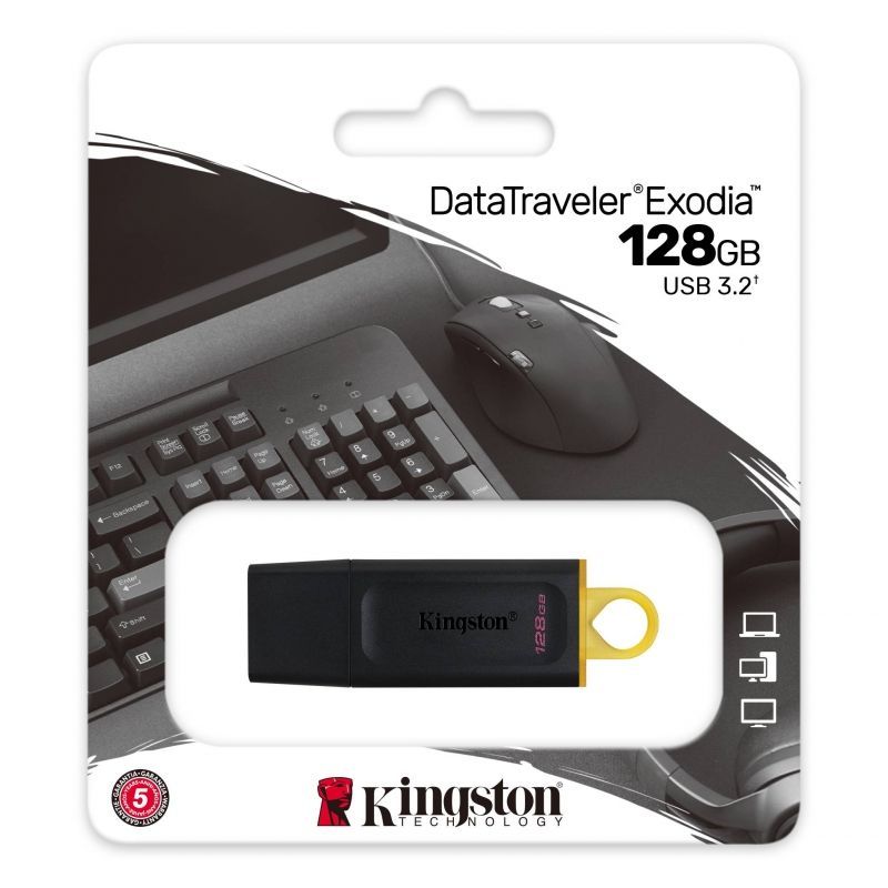 Pendrive Kingston DataTraveler Exodia USB 3.2 de 128 GB