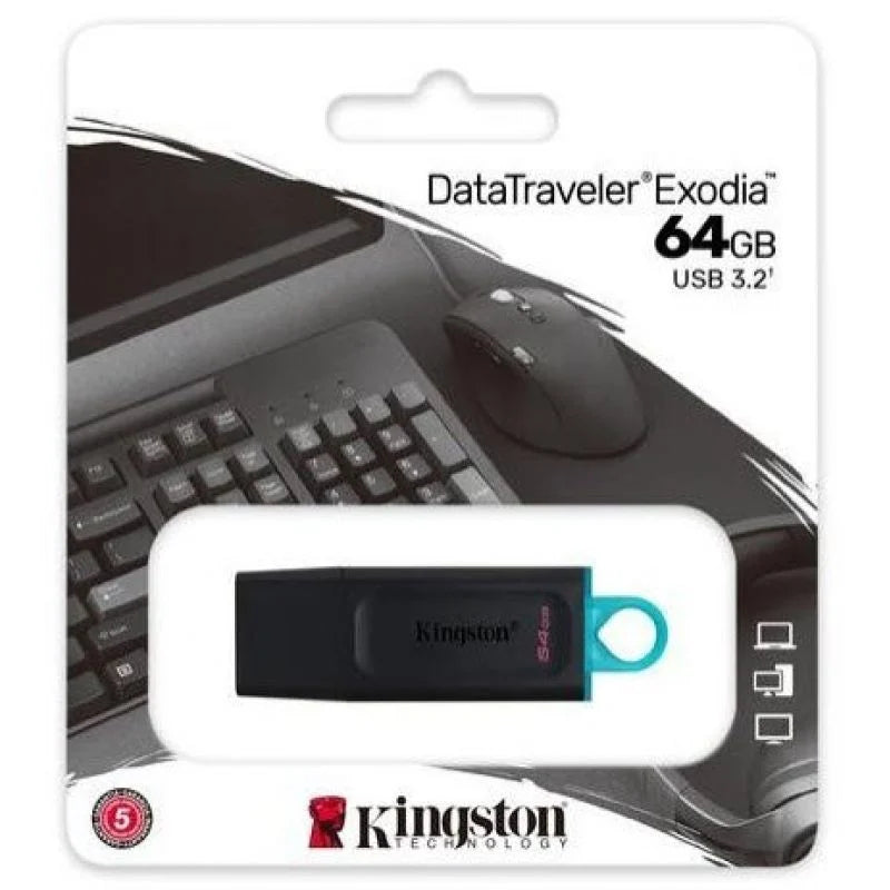 Pendrive Kingston DataTraveler Exodia USB 3.2 de 64 GB