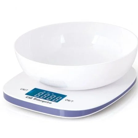 Balança Eletrônica de Cozinha Orbegozo / até 5kg/ Branca