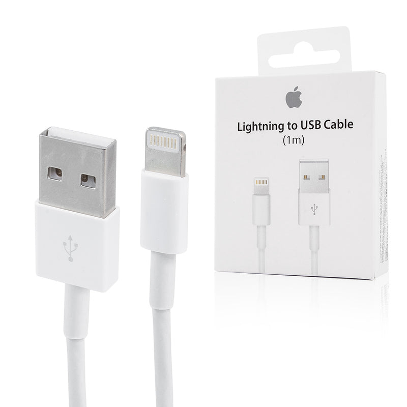 Cabo USB para iPhone Lightning 8 pinos C601 1 metro branco