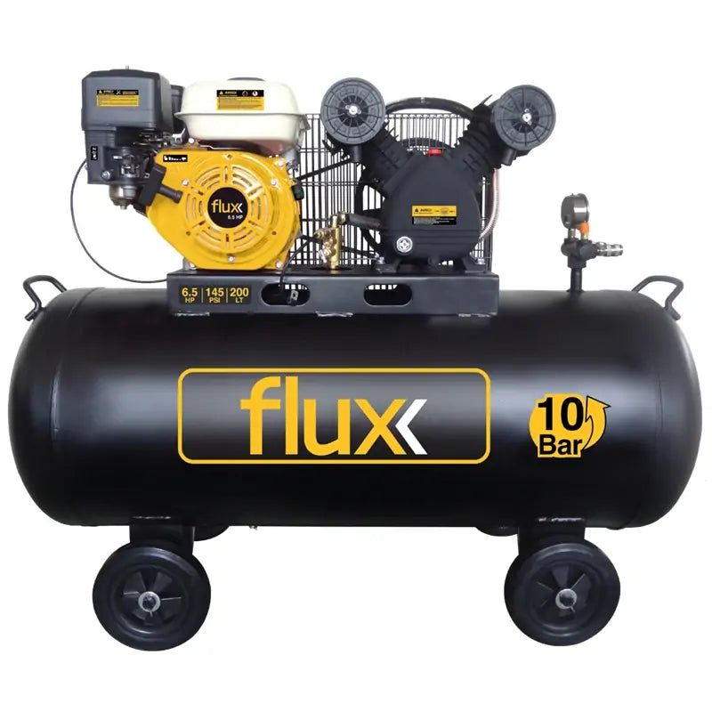 Compressor Gasolina 200lt 6,5HP Flux