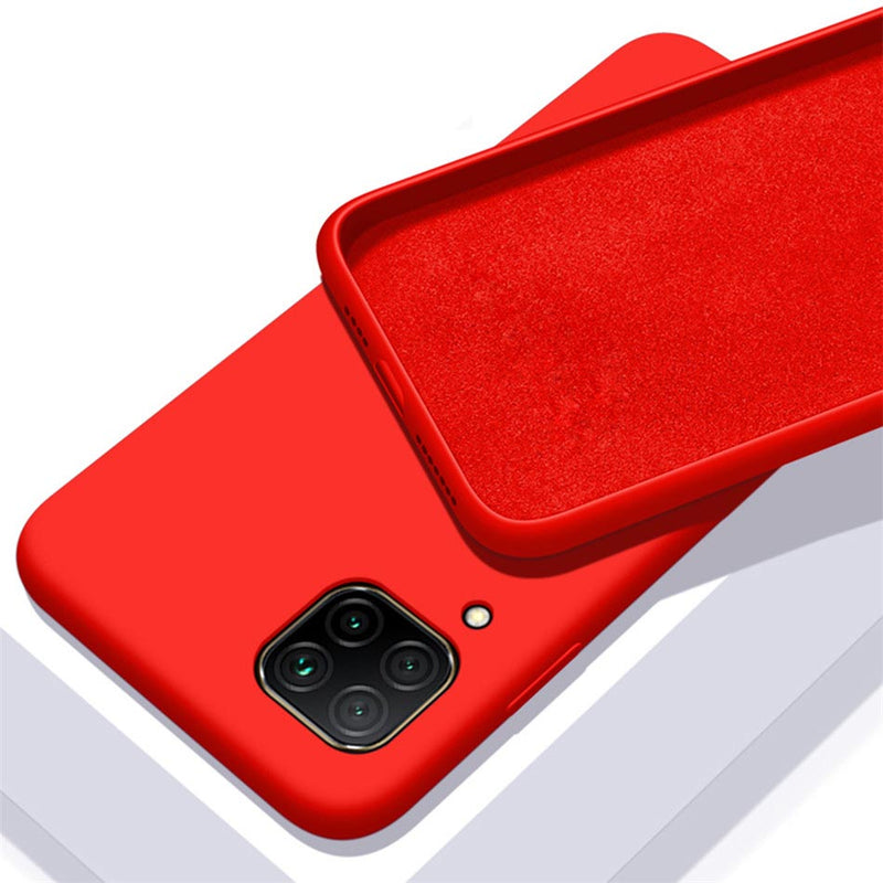 Capa silicone para Huawi P40 Lite Vermelha