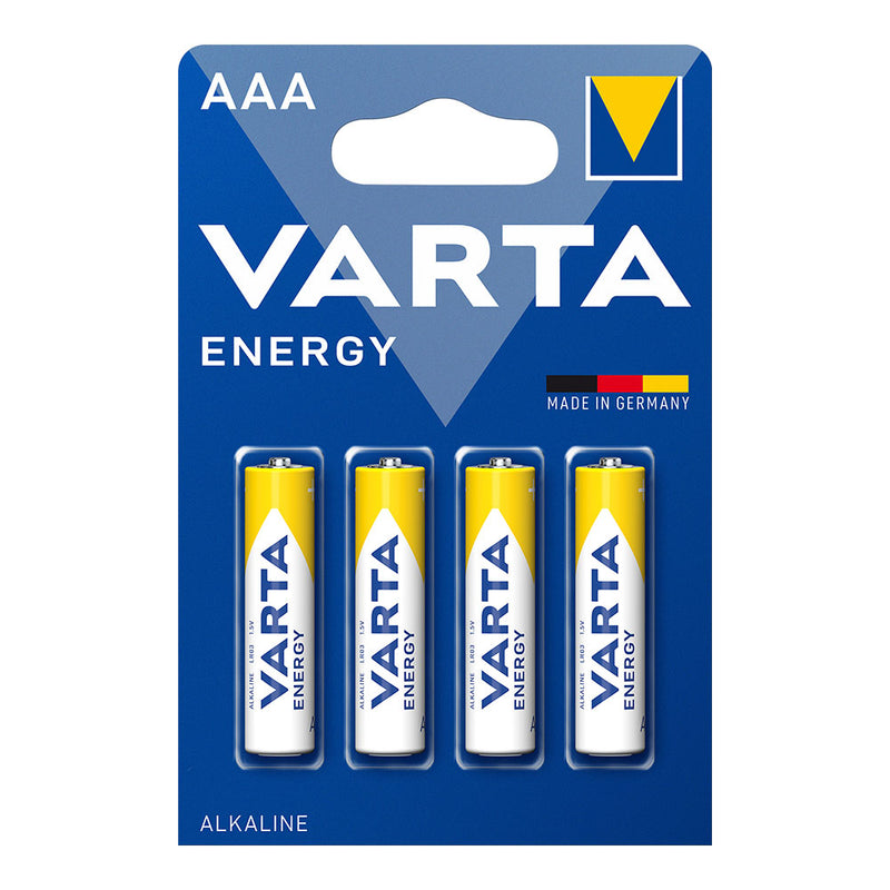 Pilhas Varta  AAA - LR03 "Energu Value Pack" (BLÍSTER 4 UN) Ø10,5X44,5mm