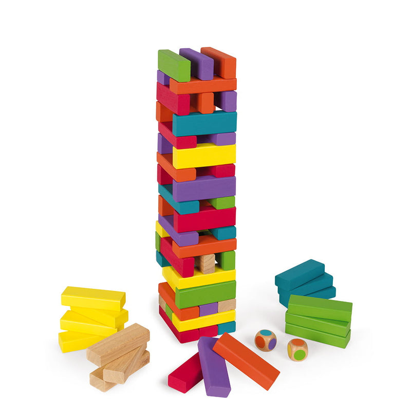 Brinquedo Jogo da Torre Colorida 48 Peças