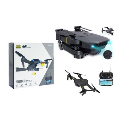 Drone 4K Ultra, Duas Câmaras, Transmissão Wireless - Azul Escuro