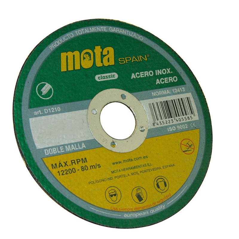 Disco de Corte de Aço Inox Ø115x1.6x22.23mm D1116 MOTA