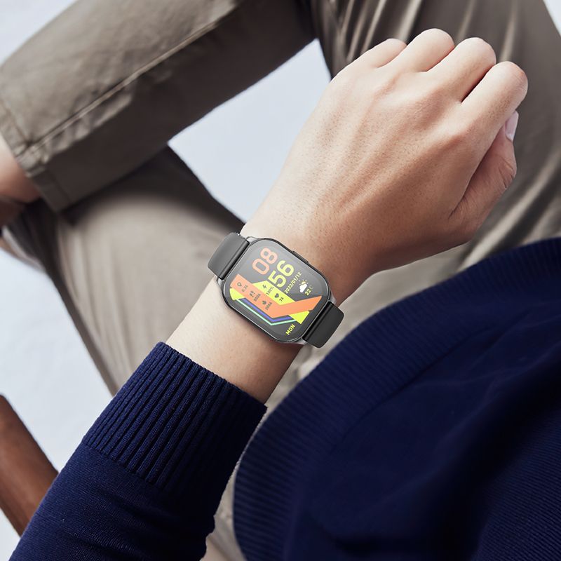 Smartwatch HOCO Y19 AMOLED Relógio esportivo inteligente (versão de chamada) preto