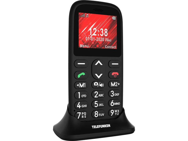Telefone de Teclas Telefunken S410 Black