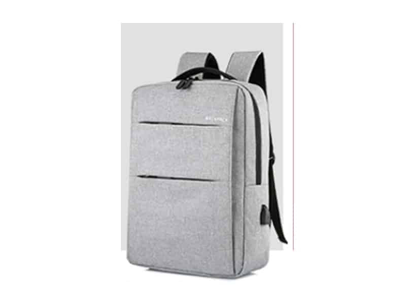 Mochila Multifuncional Cinzento Novoteck BAG-007 com Design Slim e Conexão USB