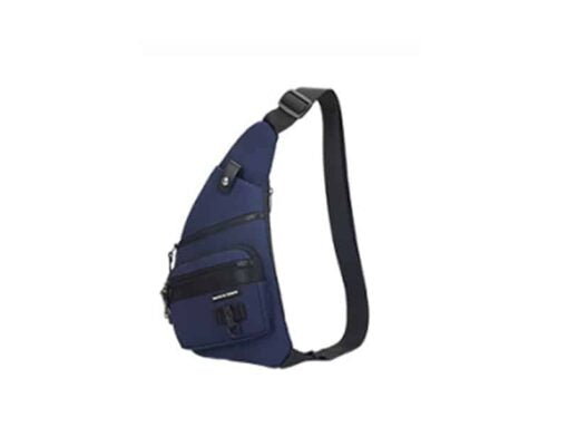 Sling Bag Azul Novoteck BAG-023 com Design Moderno e Funcionalidade USB