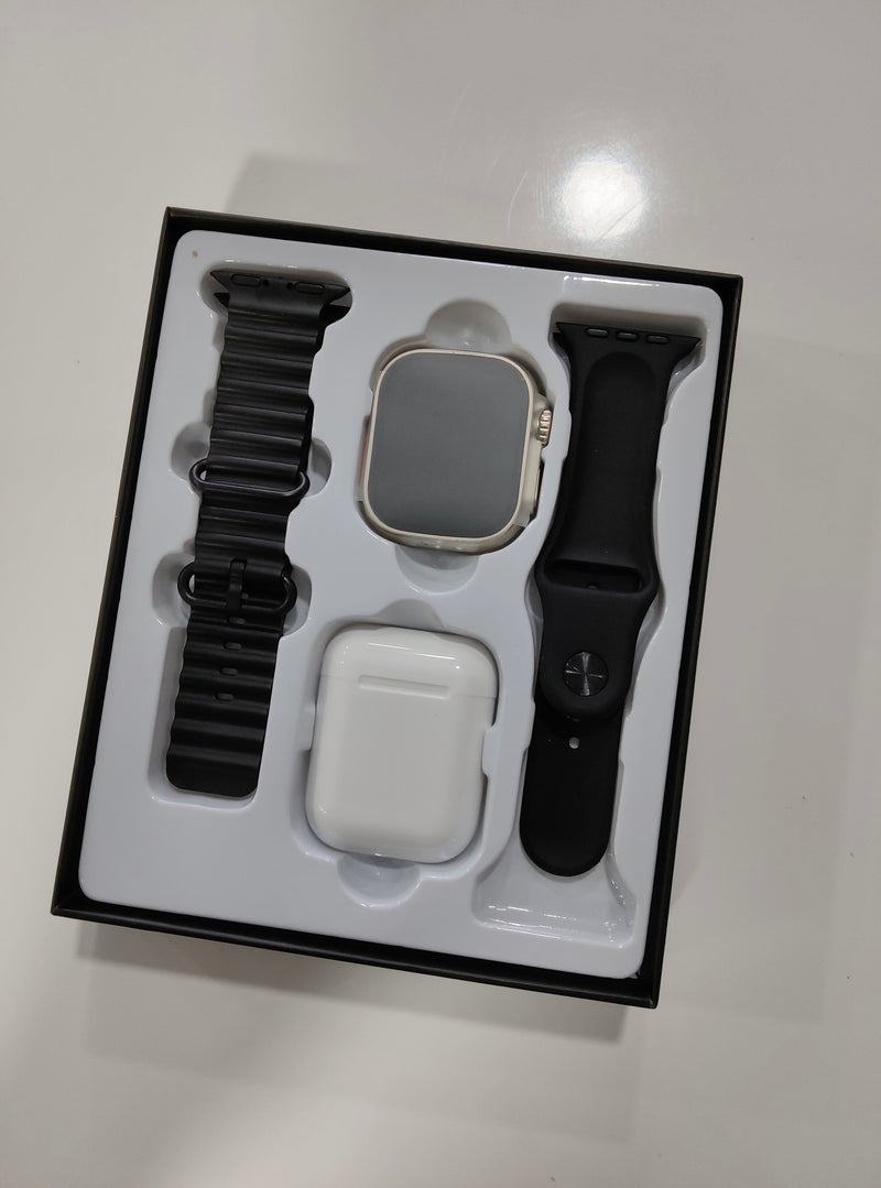 Smartwatch T900 Ultra Max 2.1 Polegada Relógio Inteligente e Fones de Ouvido 2 em 1