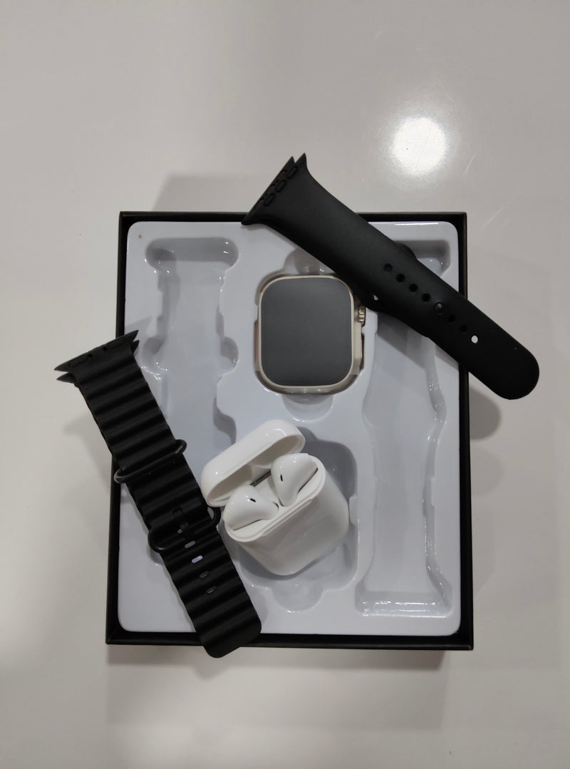 Smartwatch T900 Ultra Max 2.1 Polegada Relógio Inteligente e Fones de Ouvido 2 em 1