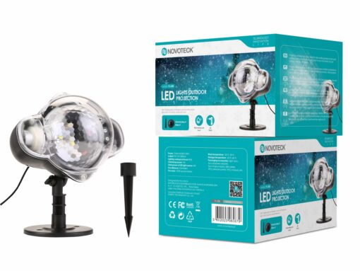 Projetor LED para Exteriores Novoteck PL-008 – Iluminação Dinâmica e Festiva