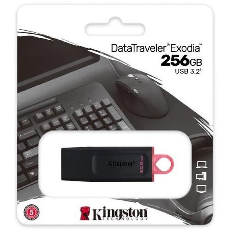 Pendrive Kingston DataTraveler Exodia USB 3.2 de 256 GB