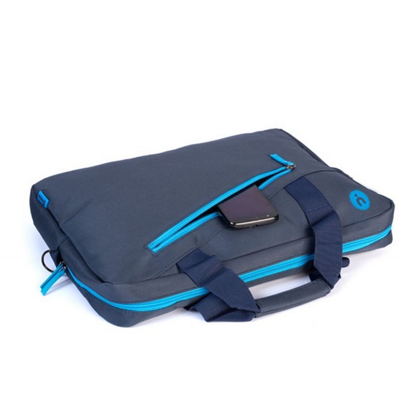 Mala Monray Ginger para laptops de até 15,6"/alça trolley/azul