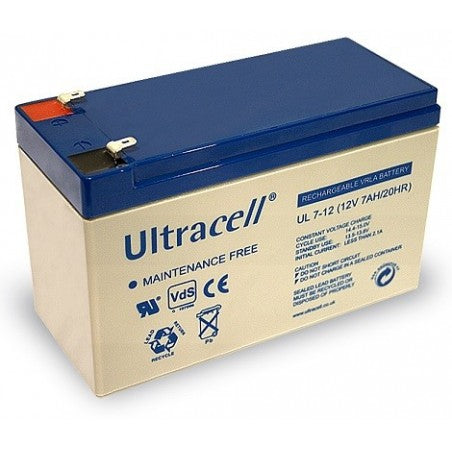 Bateria Chumbo 12V 7Ah (151 x 65 x 95 mm) - Ultracell
