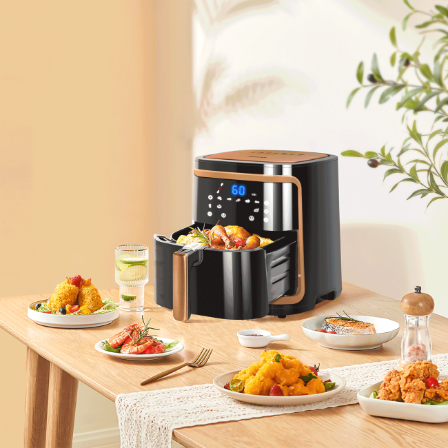Fritadeira AirFryer 7L Aigostar GOLD Cube Touch 1900W