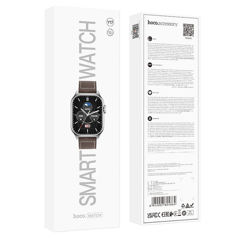 HOCO smartwatch Y17 Relógio esportivo inteligente (versão de chamada) Prata