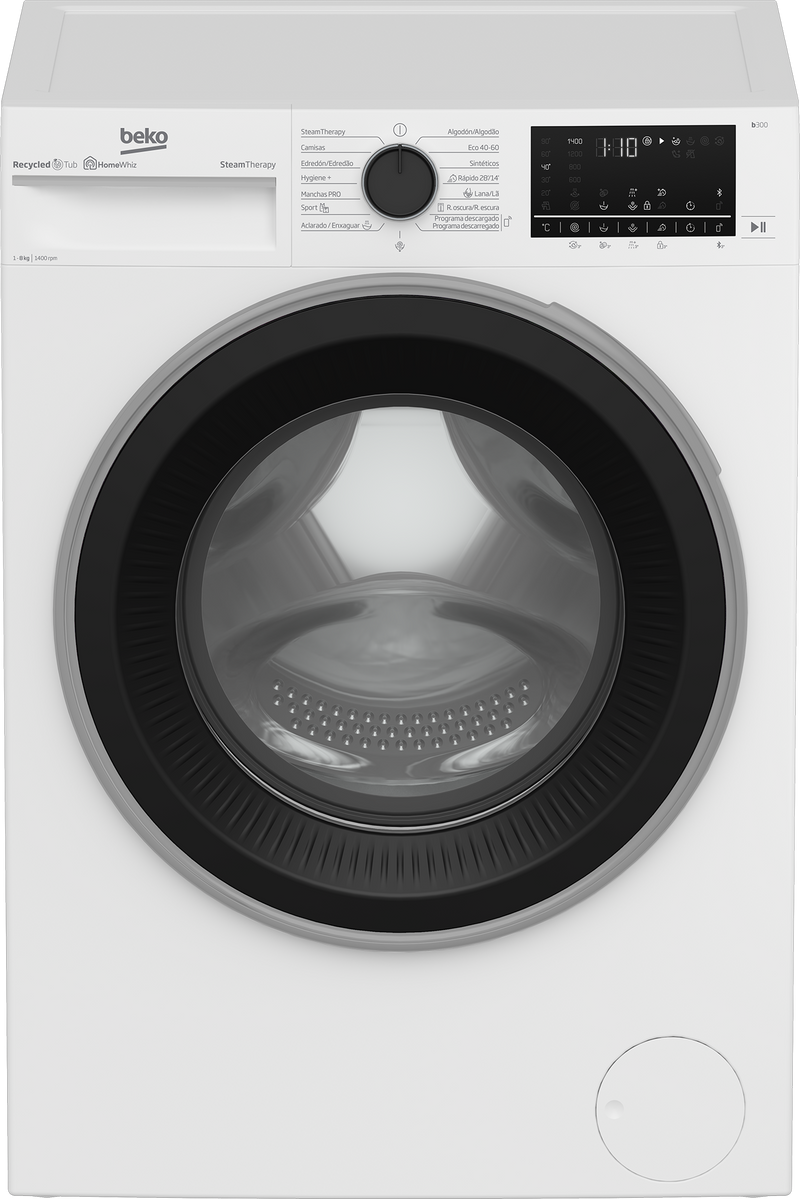 Máquina Lavar Roupa 8Kg 1400RPM (Branco) B3WFT58415W - BEKO