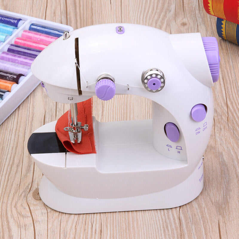 Máquina de costura com luz LED Mini elétrica