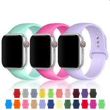 Correia Silicona Colores Apple Watch 42 / 44 / 45 mm