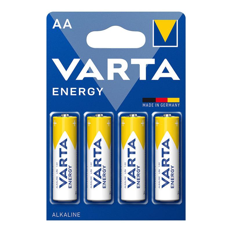 Pilhas Varta AA - LR06 "Energy Value Pack" (BLÍSTER 4 UN) Ø14,5X50,5mm
