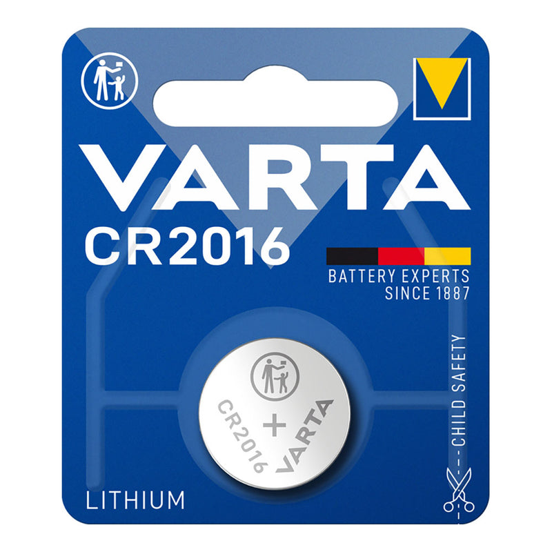 Micro Pilha de Botão Litio Varta CR2016 3V (BLÍSTER 1 UN) Ø20,0X1,6mm
